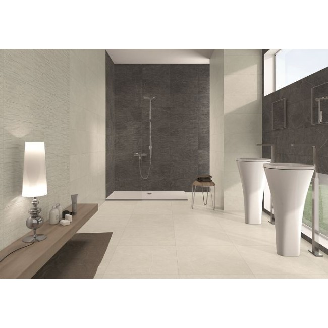 Daima Perla Light Grey 30x60cm Rectangular Matt Porcelain Wall and Floor Tile