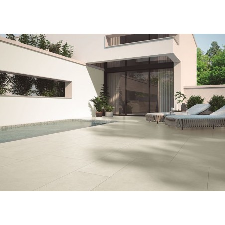 Daima Perla Light Grey 60x60cm Square Matt Porcelain Wall and Floor Tile