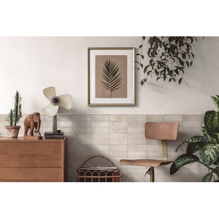 Amazonia Chalk White 6.5x20cm Rectangular Gloss Ceramic Wall Tile