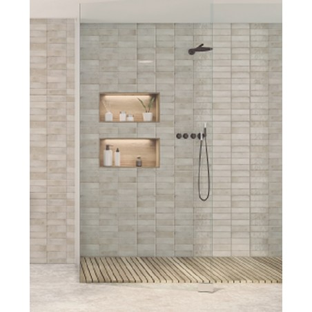 Amazonia Chalk White 6.5x20cm Rectangular Gloss Ceramic Wall Tile