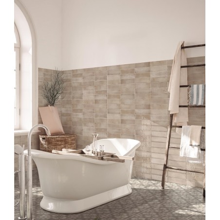 Amazonia Beige Sand 6.5x20cm Rectangular Gloss Ceramic Wall Tile