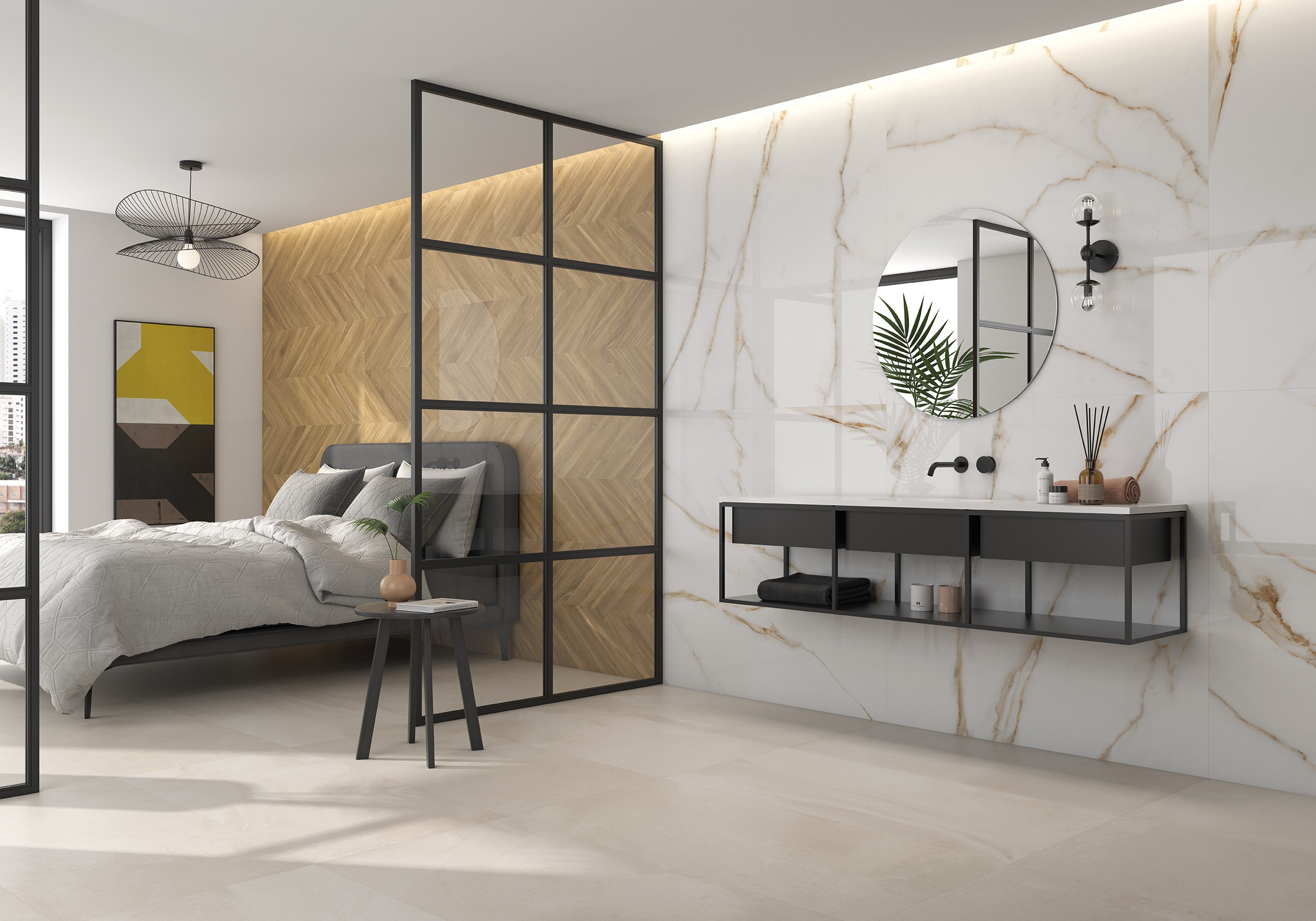 Brera Gold Natural 60x120cm Rectangular, Matt Porcelain Wall & Floor Tile