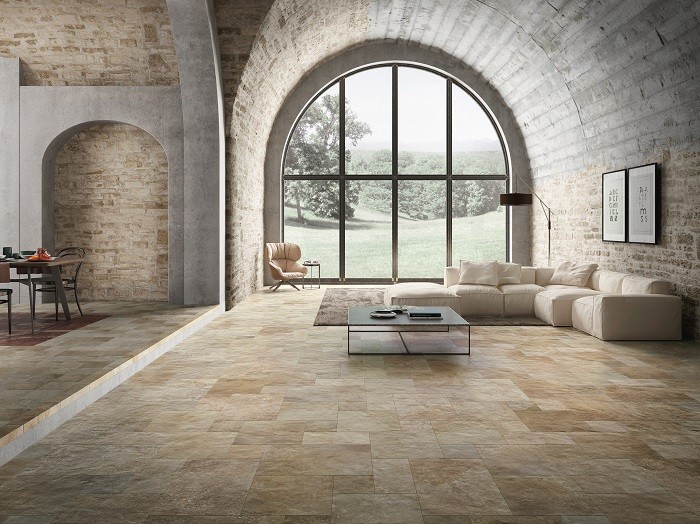 Molo Audace D'Ormeggio Beige Modular Multi Format Porcelain Floor Tiles